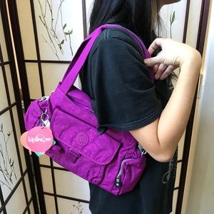 BNIP Auth Kipling Purple Shoulder/hand/cross bag